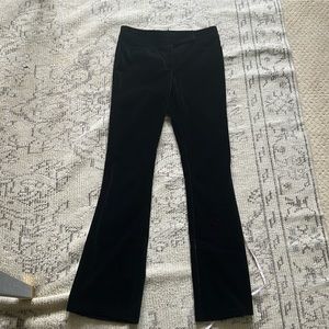 Escada black velvet trousers